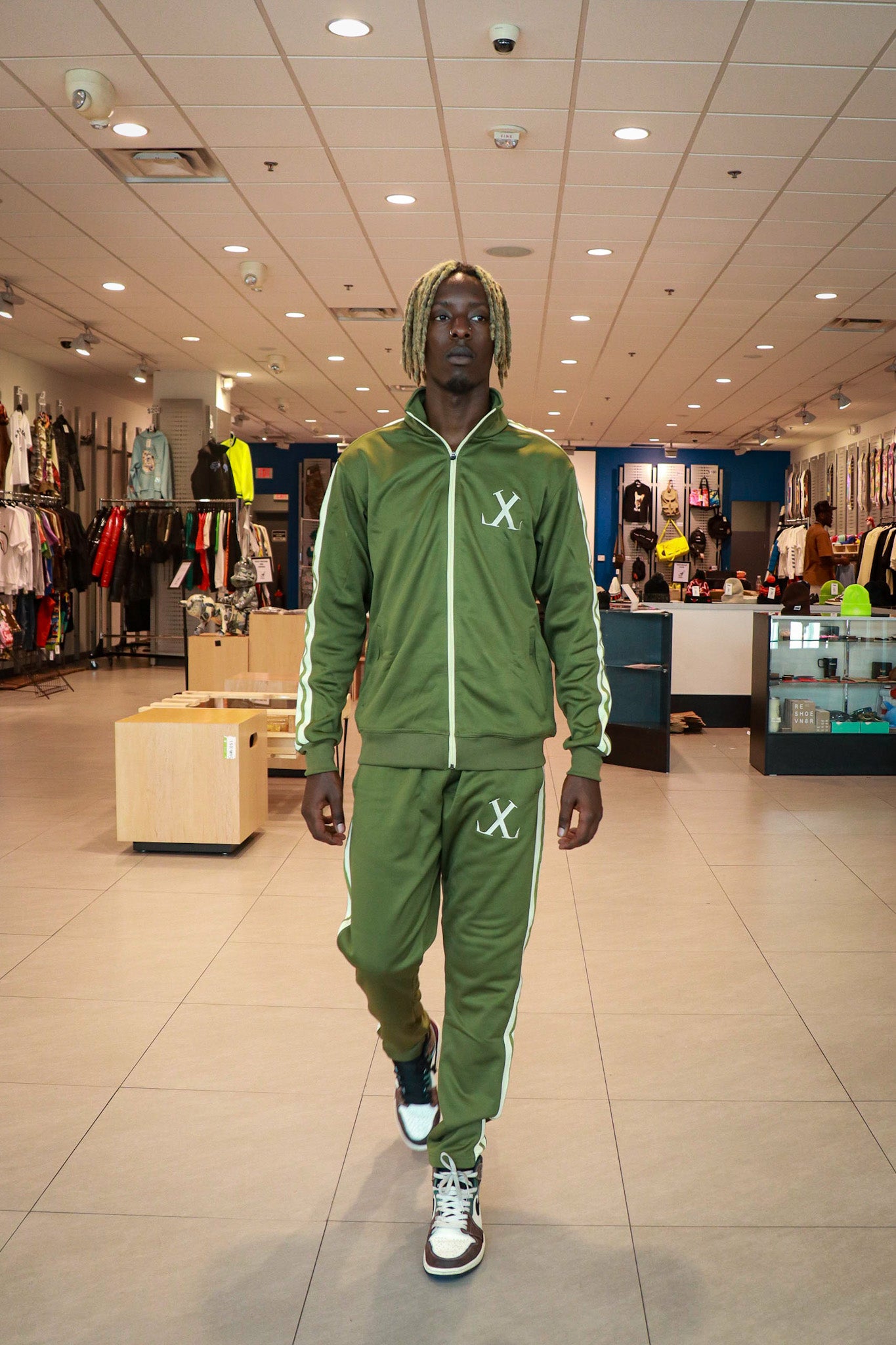 Olive Green Loyalty Love Tracksuit